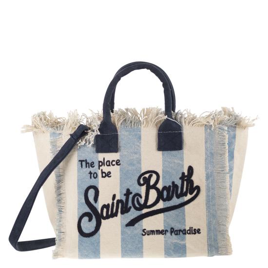 26SS 세인트바쓰 토트백 COL0001 WHITE LIGHT BLUE