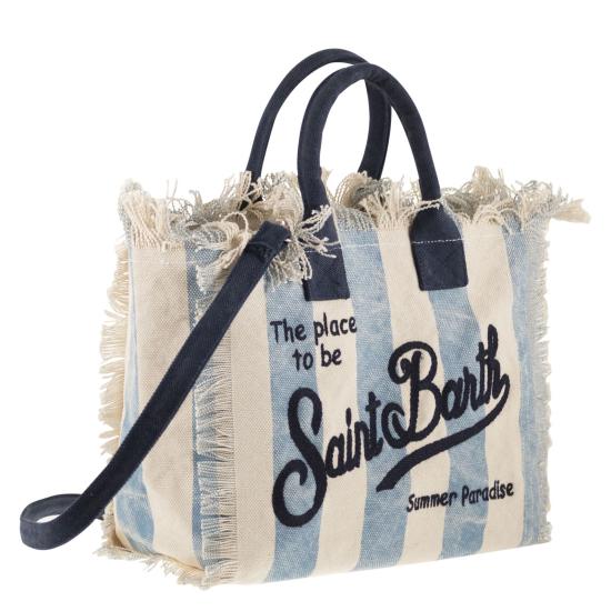 26SS 세인트바쓰 토트백 COL0001 WHITE LIGHT BLUE - MC2 SAINT BARTH