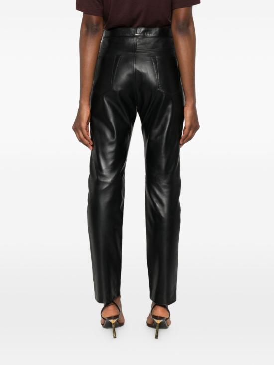 26SS 트윈셋 가죽 팬츠 261TP2011 00006 Black - TWINSET