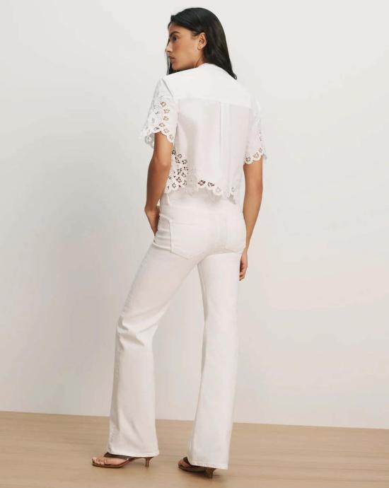  베로니카비어드 블라우스 베로니카 비어드 알렉 레이스 버튼다운 셔츠 화이트 - VERONICA BEARD