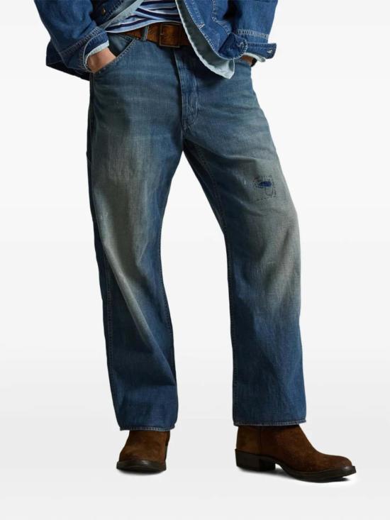  폴로 랄프로렌 데님 팬츠 폴로 랄프 로렌 세르베레 클래식 핏 워크웨어 진 무스 리버 인디고 - POLO RALPH LAUREN