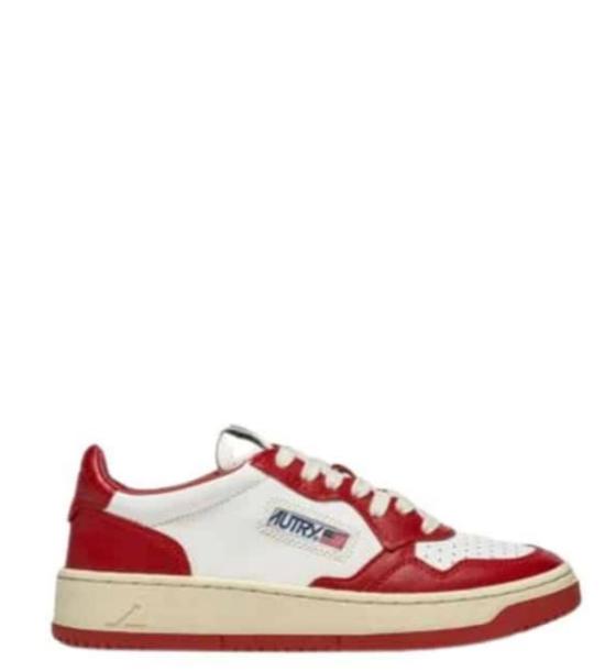 25FW 오트리 메달리스트 로우 스니커즈 AULM WB02WHT RED