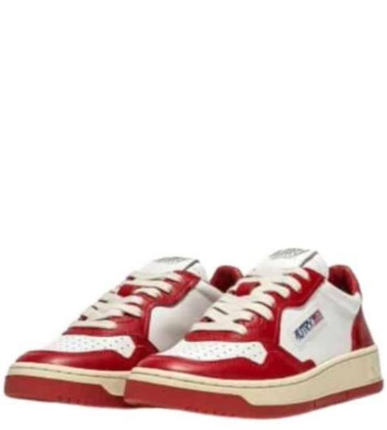 25FW 오트리 메달리스트 로우 스니커즈 AULM WB02WHT RED - AUTRY