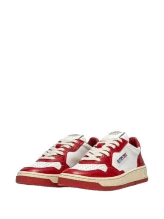 25FW 오트리 메달리스트 로우 스니커즈 AULM WB02WHT RED - AUTRY