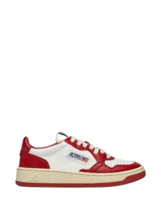 25FW 오트리 메달리스트 로우 스니커즈 AULM WB02WHT RED - AUTRY