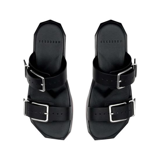  포씨즈 뮬/슬리퍼 4 Ccccees Follin Mona 슬라이드 샌들 블랙 - 4CCCCEES