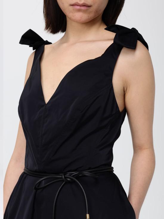 26SS 엘리자베타프랜치 롱 원피스 AB90361E2 110 Black - ELISABETTA FRANCHI