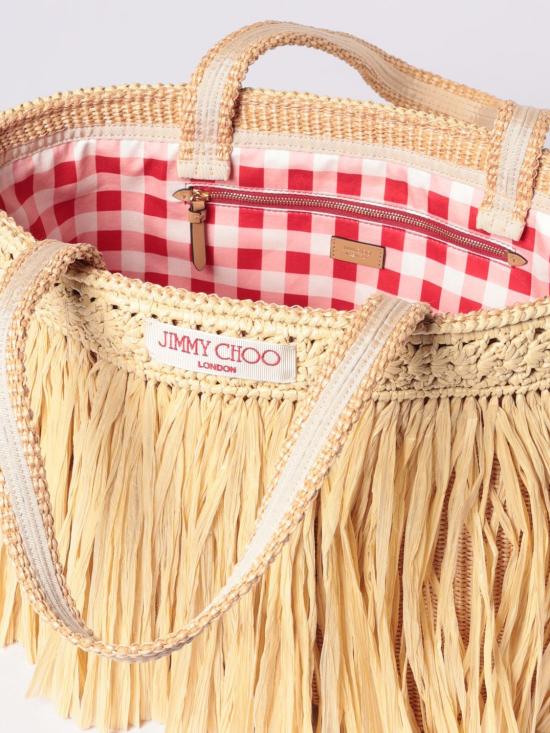 26SS 지미추 숄더백 BEACHTOTEEWHMU NATURAL LIGHT GOLD Beige - JIMMY CHOO