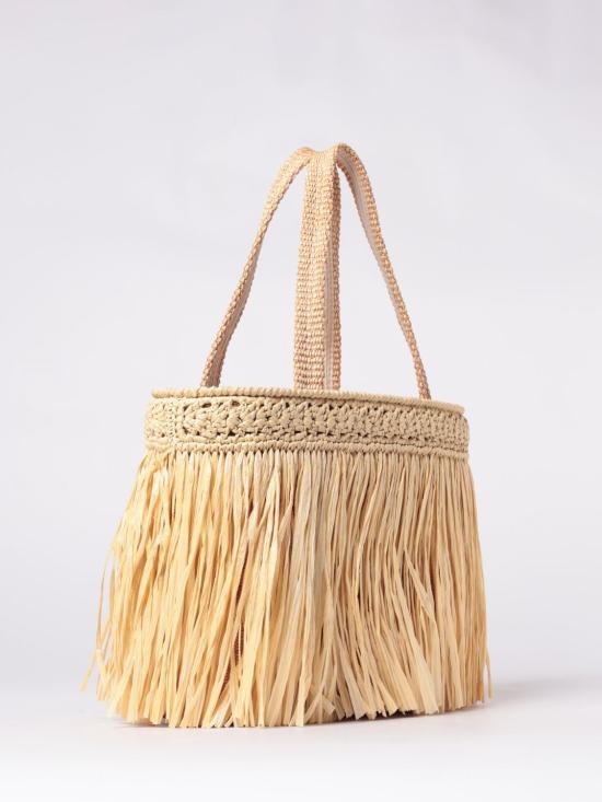 26SS 지미추 숄더백 BEACHTOTEEWHMU NATURAL LIGHT GOLD Beige - JIMMY CHOO