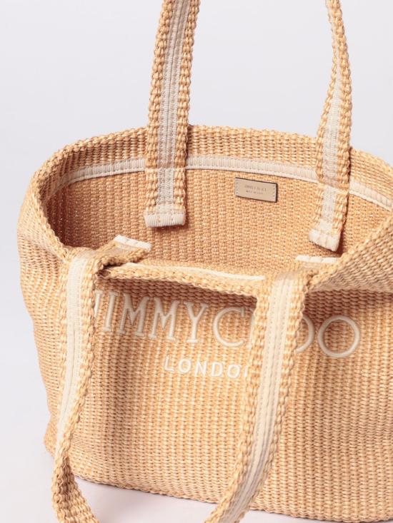 26SS 지미추 숄더백 BEACHTOTEEWMJYN NATURAL LATTE Beige - JIMMY CHOO