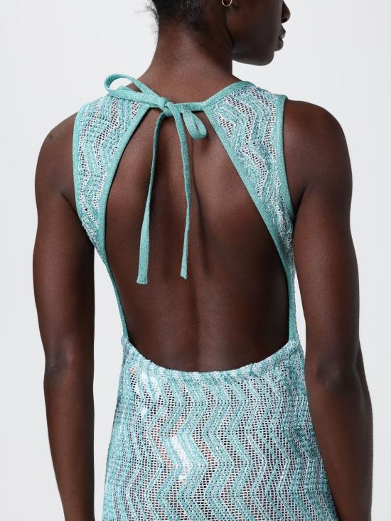 26SS 미소니 롱 원피스 MS26SQ1FBV00IT S72PH Water - MISSONI