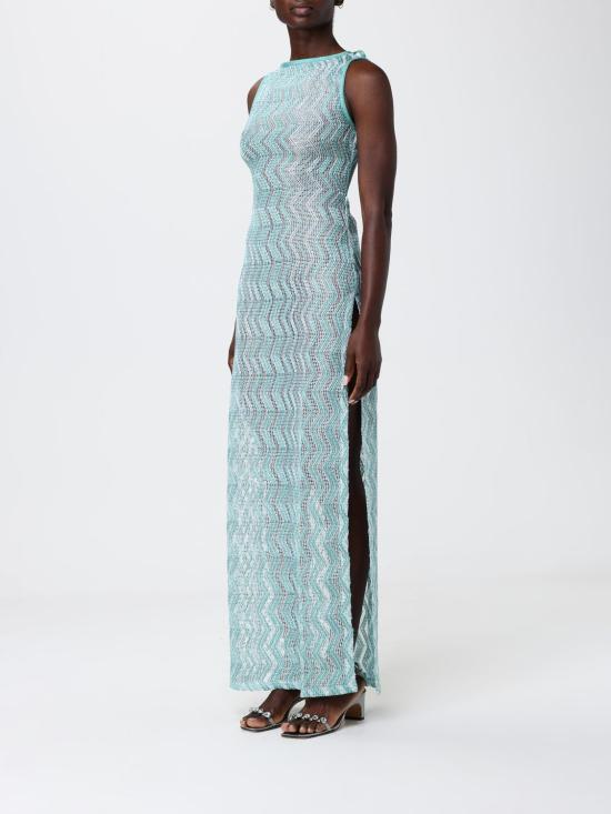 26SS 미소니 롱 원피스 MS26SQ1FBV00IT S72PH Water - MISSONI