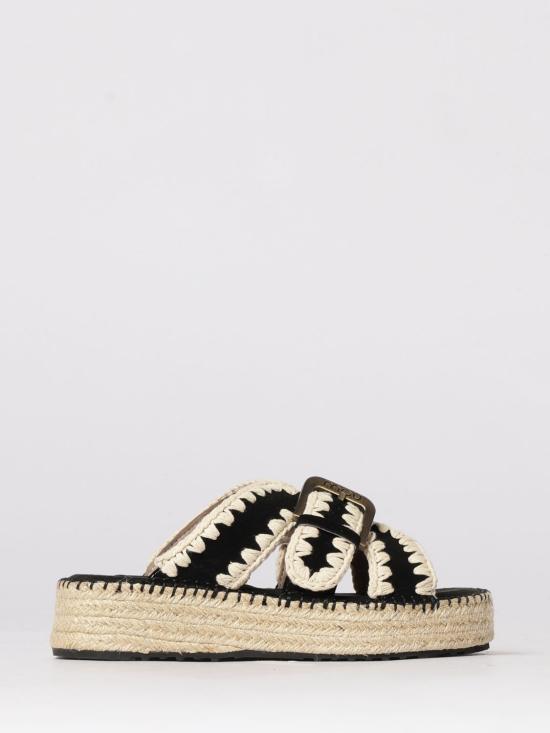 26SS 모우 뮬/슬리퍼 641003A BKWH Black