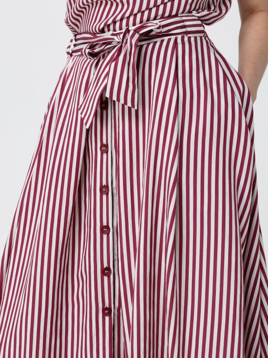 26SS 하니타 롱 스커트 HG10384577 CILIEGIA Red - HANITA