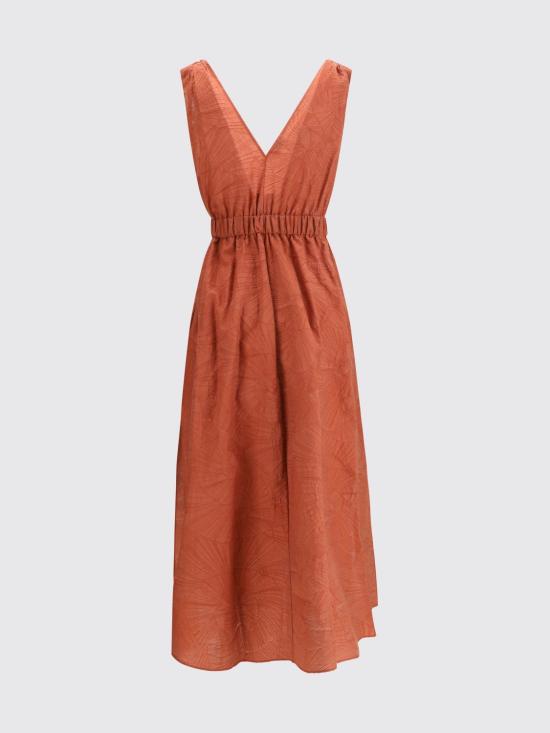 26SS 브루넬로 쿠치넬리 롱 원피스 MQ988A5092 C8604 Orange - BRUNELLO CUCINELLI