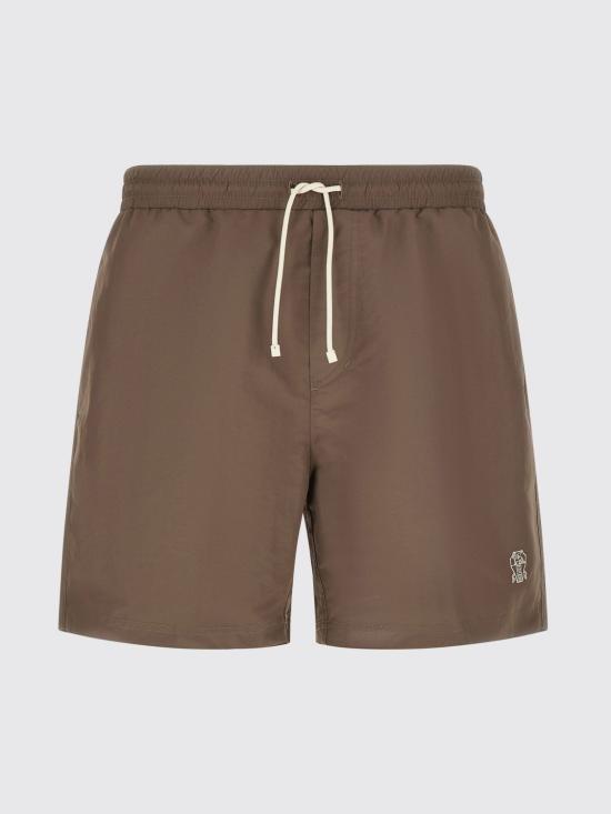 26SS 브루넬로 쿠치넬리 로고 스윔 팬츠 MW817043 CMM90 Hazel - BRUNELLO CUCINELLI