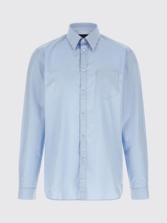 26SS 구찌 GG 코튼 포플린 셔츠 860785ZAUO8 4774 Blue - GUCCI
