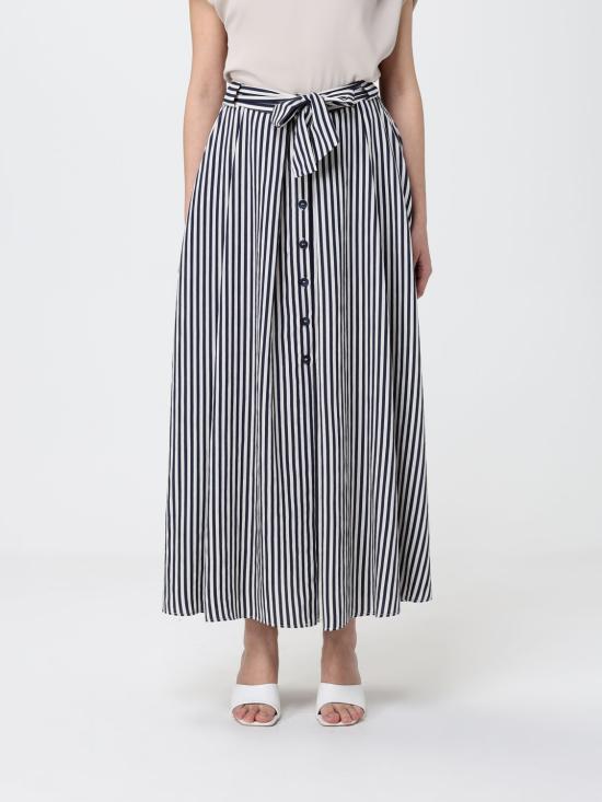 26SS 하니타 롱 스커트 HG10384577 BLU MARINE Navy