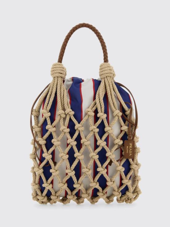 26SS 프라다 누에 미디엄 토트 백 1BC111VOOR2DI2 F04HS Rope