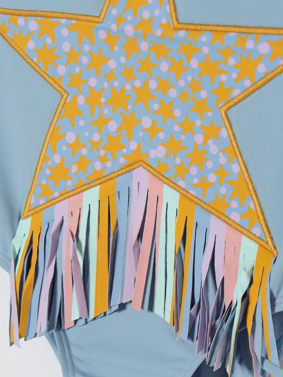 26SS [키즈] 스텔라 맥카트니 원피스 수영복 TYCB19Z0157 606 Gnawed Blue - STELLA MCCARTNEY