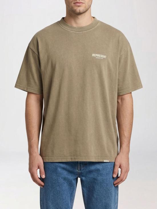 26SS 리프레젠트 반팔 티셔츠 OCM41114 ALMOND Milk