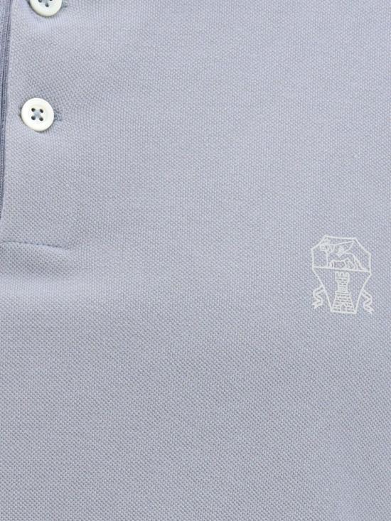 26SS 브루넬로 쿠치넬리 피케 폴로 셔츠 ME8548788 COG70 Gnawed Blue - BRUNELLO CUCINELLI