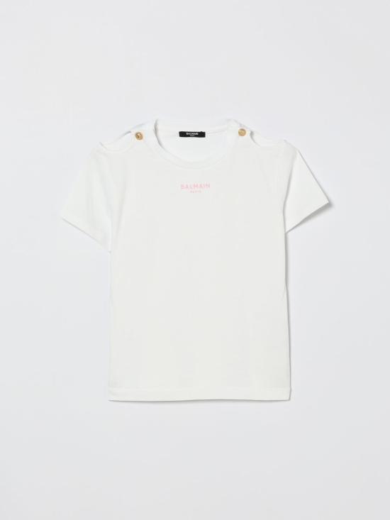 26SS [키즈] 발망 티셔츠 BY8B51Z3672 100RS White