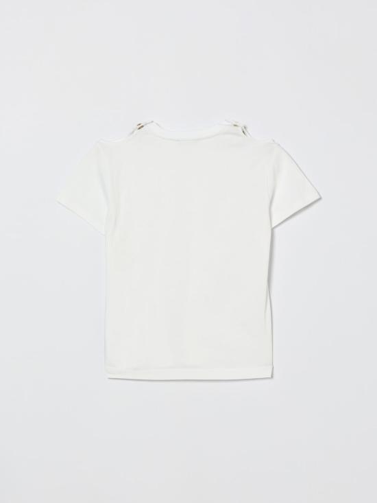 26SS [키즈] 발망 티셔츠 BY8B51Z3672 100RS White - BALMAIN