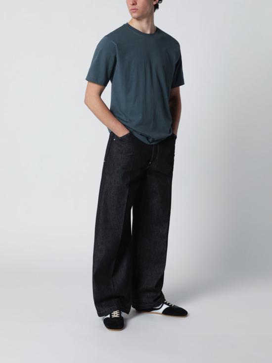 26SS 드리스 반 노튼 반팔 티셔츠 211003600 508 Petroleum Blue - DRIES VAN NOTEN