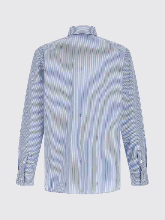 26SS 구찌 스트라이프 코튼 포플린 셔츠 852714ZAUBA 4061 Blue - GUCCI