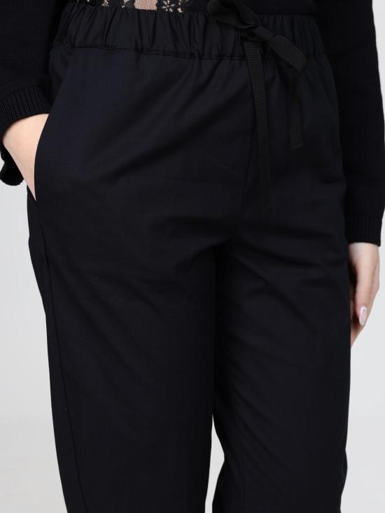 26SS 세미쿠튀르 스트레이트 팬츠 Y6SK43 Y690 Black - SEMI-COUTURE