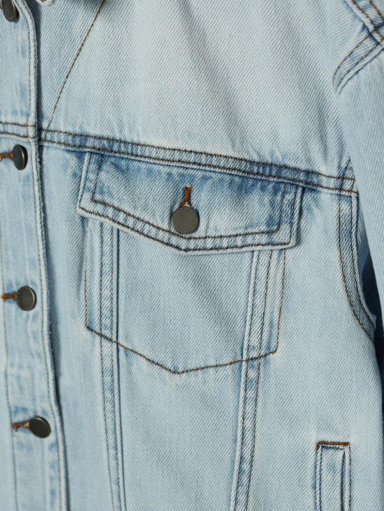 26SS [키즈] 스텔라 맥카트니 데님 자켓 TY2A67Z0476 600 Gnawed Blue - STELLA MCCARTNEY