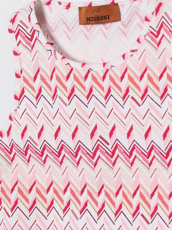 26SS [키즈] 미소니 티셔츠 MY8B12J0539 100FU Fuchsia - MISSONI