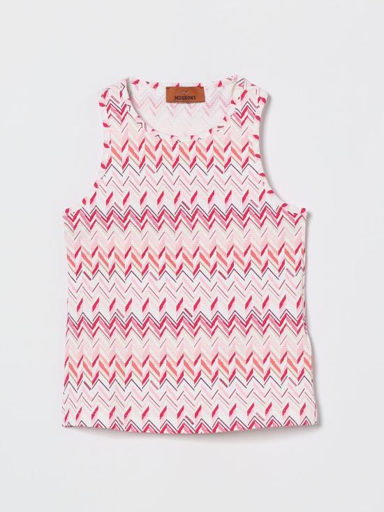 26SS [키즈] 미소니 티셔츠 MY8B12J0539 100FU Fuchsia