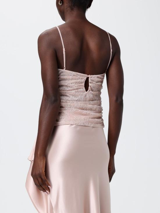 26SS 핑코 민소매 티셔츠 106726A378 Q35 Beige - PINKO