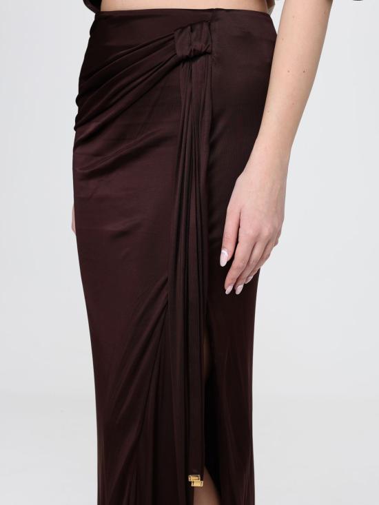 26SS 엘리자베타프랜치 롱 스커트 GOI66 644 Dark - ELISABETTA FRANCHI