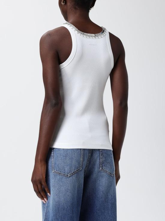 26SS 핑코 민소매 티셔츠 107303A3I5 Z14 White - PINKO