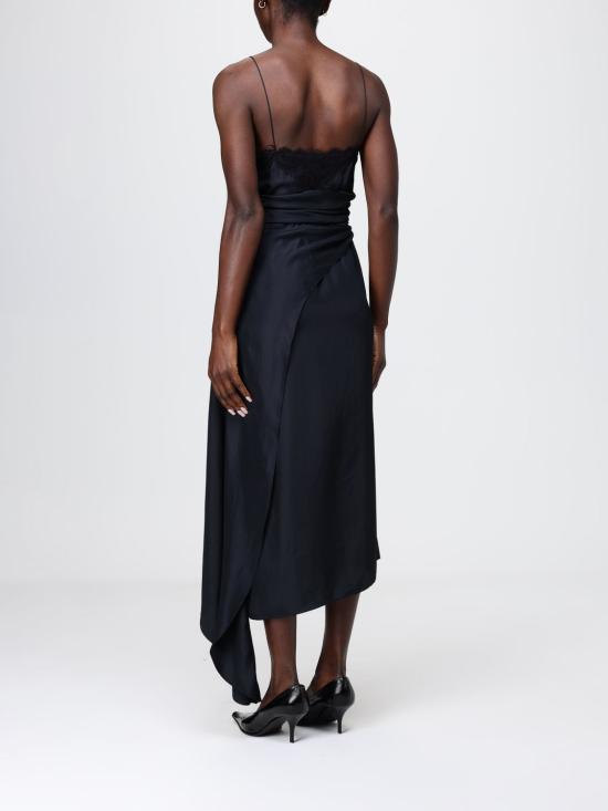 26SS 모스키노 롱 원피스 04190545 0555 Black - MOSCHINO