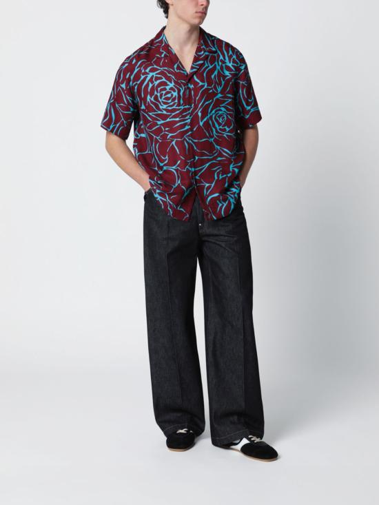 26SS 드리스 반 노튼 반팔 셔츠 207423244 358 Violet - DRIES VAN NOTEN