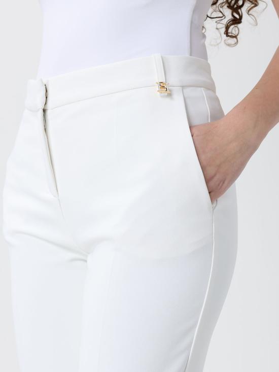 26SS 엘리자베타프랜치 스트레이트 팬츠 PAI66 360 Yellow Cream - ELISABETTA FRANCHI