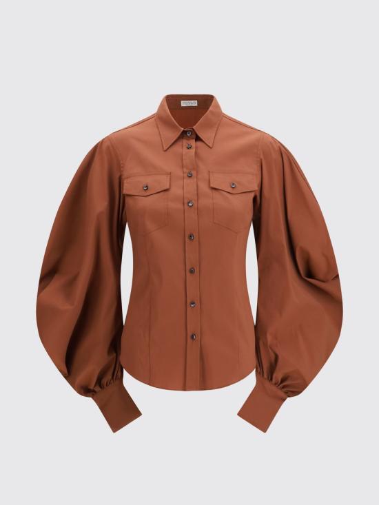 26SS 브루넬로 쿠치넬리 셔츠 M0091NM906 C4182 Red - BRUNELLO CUCINELLI