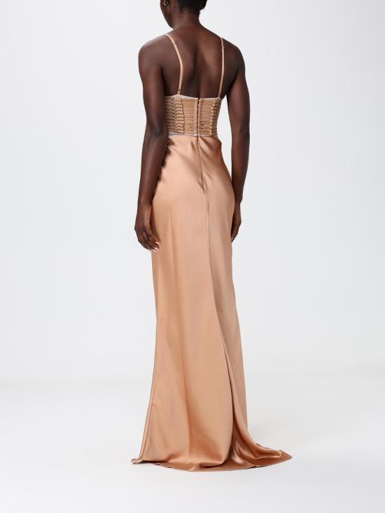 26SS 엘리자베타프랜치 롱 원피스 ABR5362E2 EV8 Gold - ELISABETTA FRANCHI