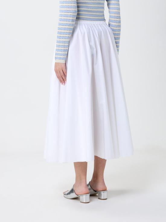 26SS 파비아나 필리피 롱 스커트 GND276F828D650 21 White - FABIANA FILIPPI