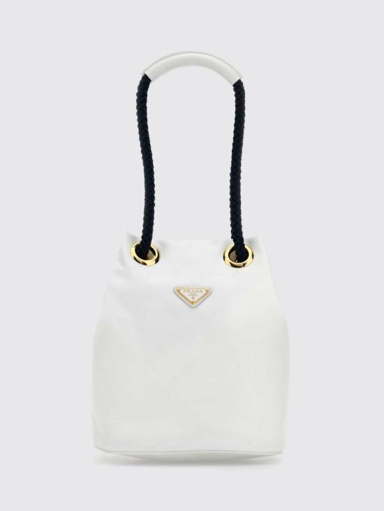 26SS 프라다 마리너 리나일론 스몰 버킷백 1BE0822HG8 F0C63 White
