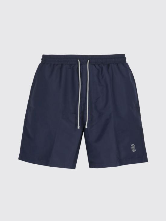 26SS 브루넬로 쿠치넬리 로고 스윔 팬츠 MW817043 CBA17 Navy - BRUNELLO CUCINELLI