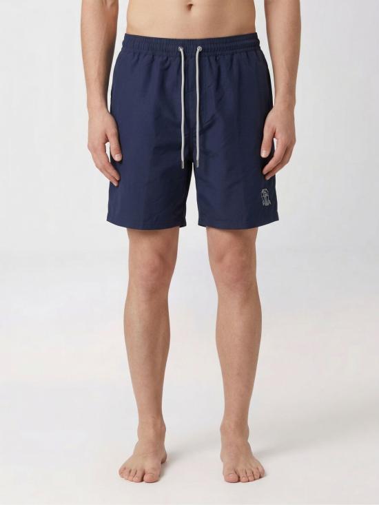 26SS 브루넬로 쿠치넬리 로고 스윔 팬츠 MW817043 CBA17 Navy