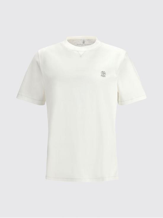 26SS 브루넬로 쿠치넬리 반팔 티셔츠 M0B131328G CD956 Grey 1 - BRUNELLO CUCINELLI