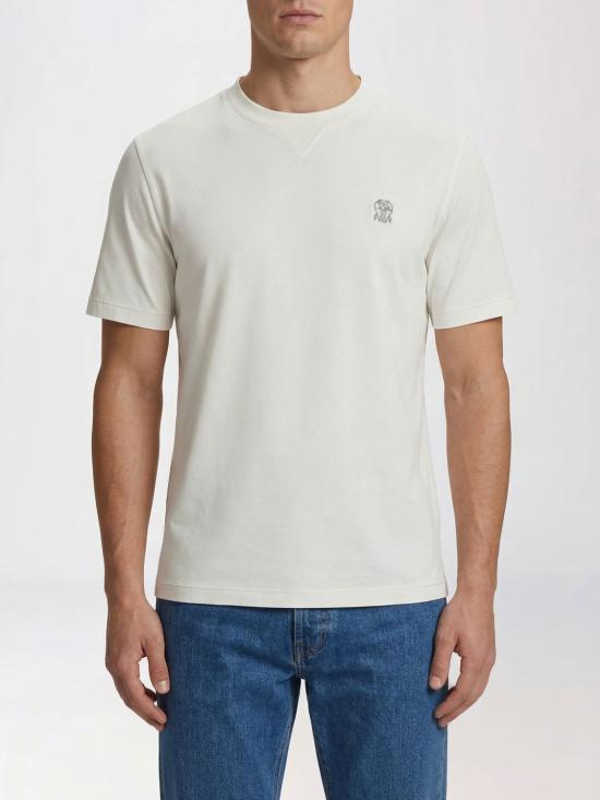 26SS 브루넬로 쿠치넬리 반팔 티셔츠 M0B131328G CD956 Grey 1