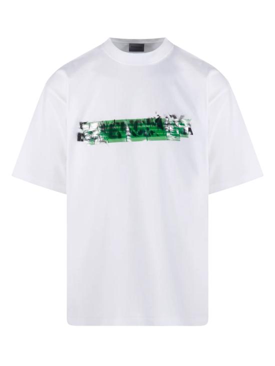 26SS 발렌시아가 반팔 티셔츠 764235 TUVI69000 Bianco