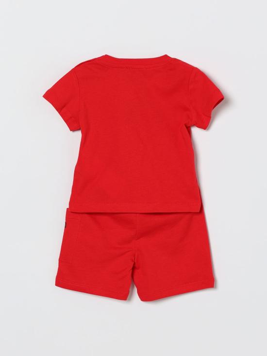 26SS [키즈] 모스키노 오버롤 MUG01ULCA19 50109 Red - MOSCHINO